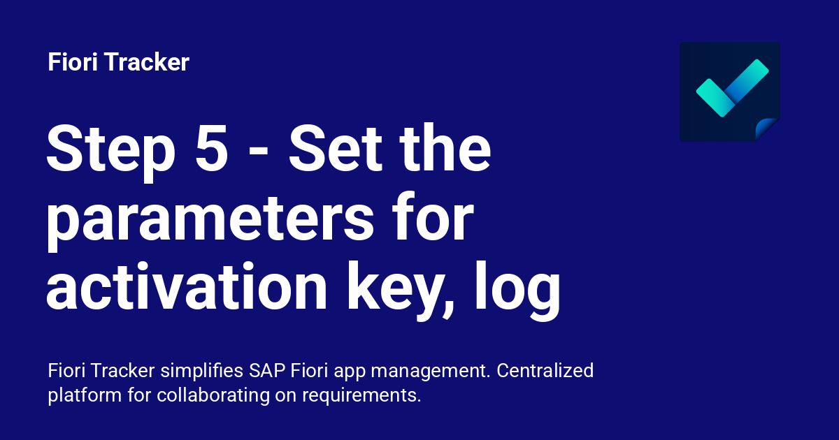 Step 5 set the parameters for activation key log mode and target
